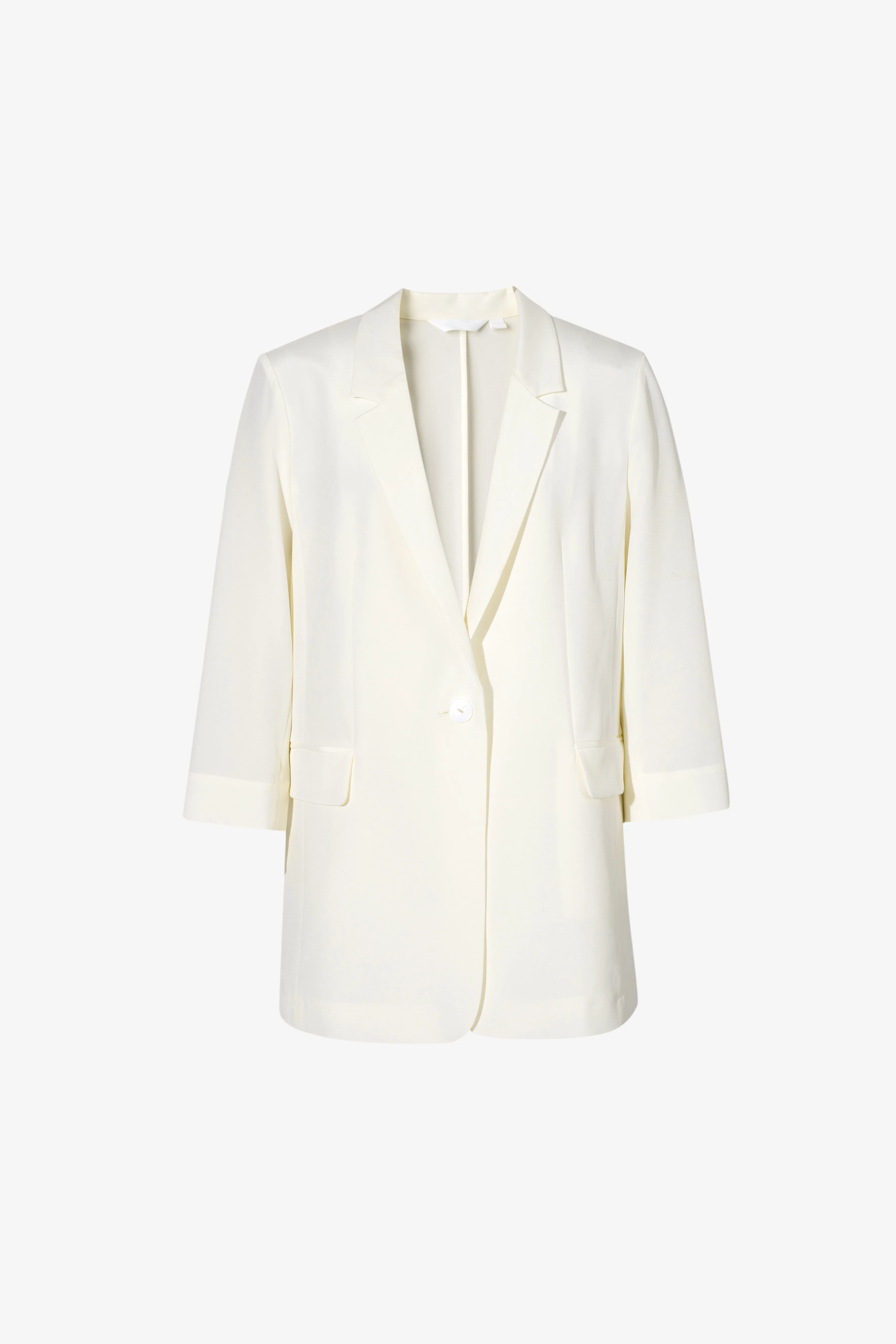 MM Cream Silk Blazer