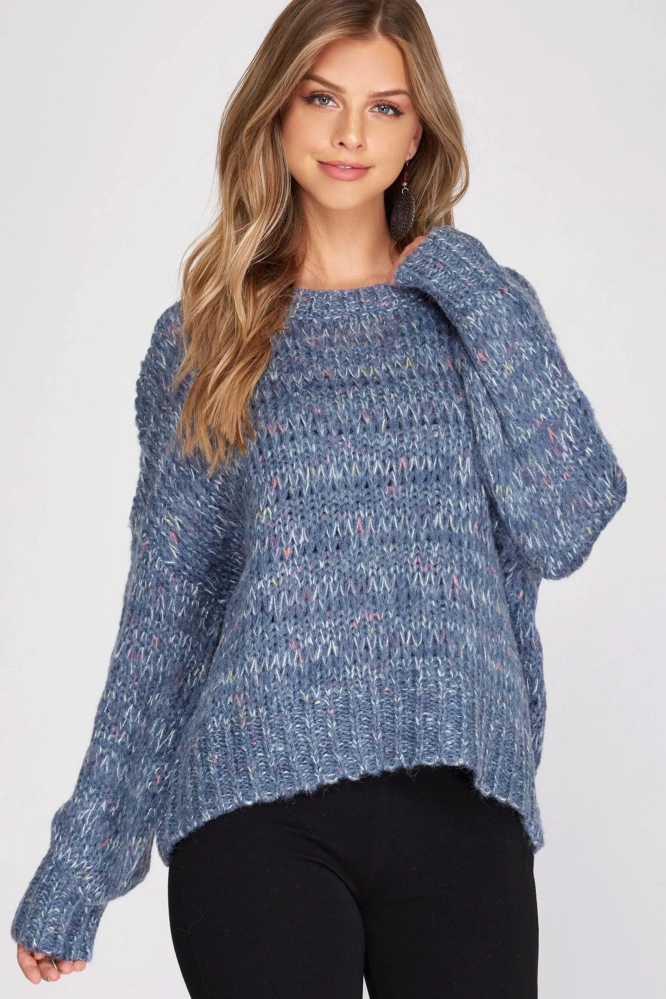 MULTI COLOR KNIT SWEATER