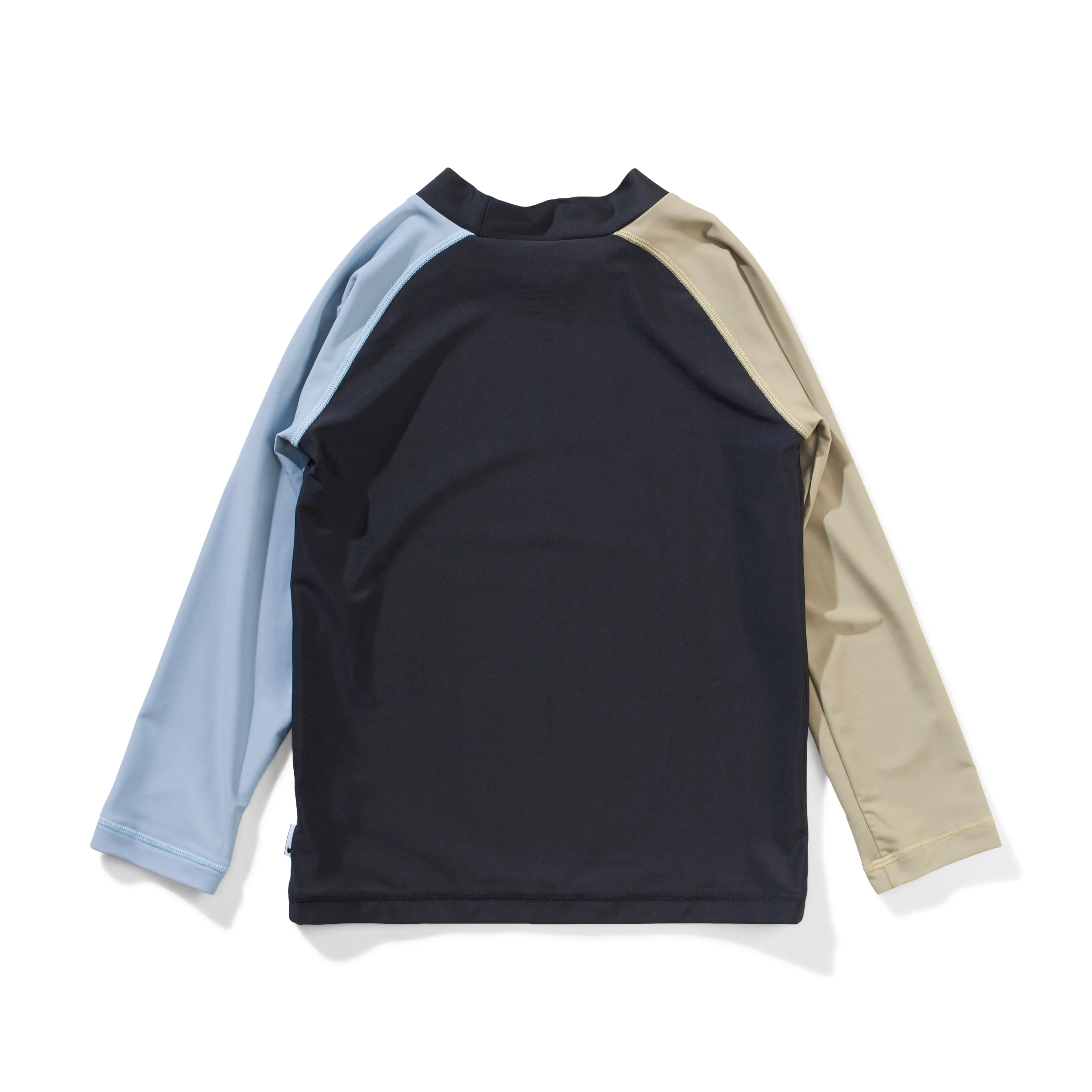 Munster Kids Logo LS Rash Shirt - Black/Blue/Olivine