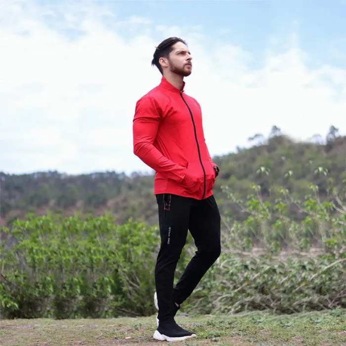 Neon Red Jacket Gymx Windcheater- Sale