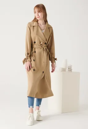 Overlap Single Breast Midi Coat