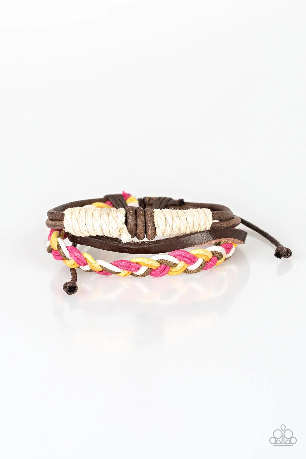 Paparazzi I Like To Hike - Multi Pink Urban Bracelet