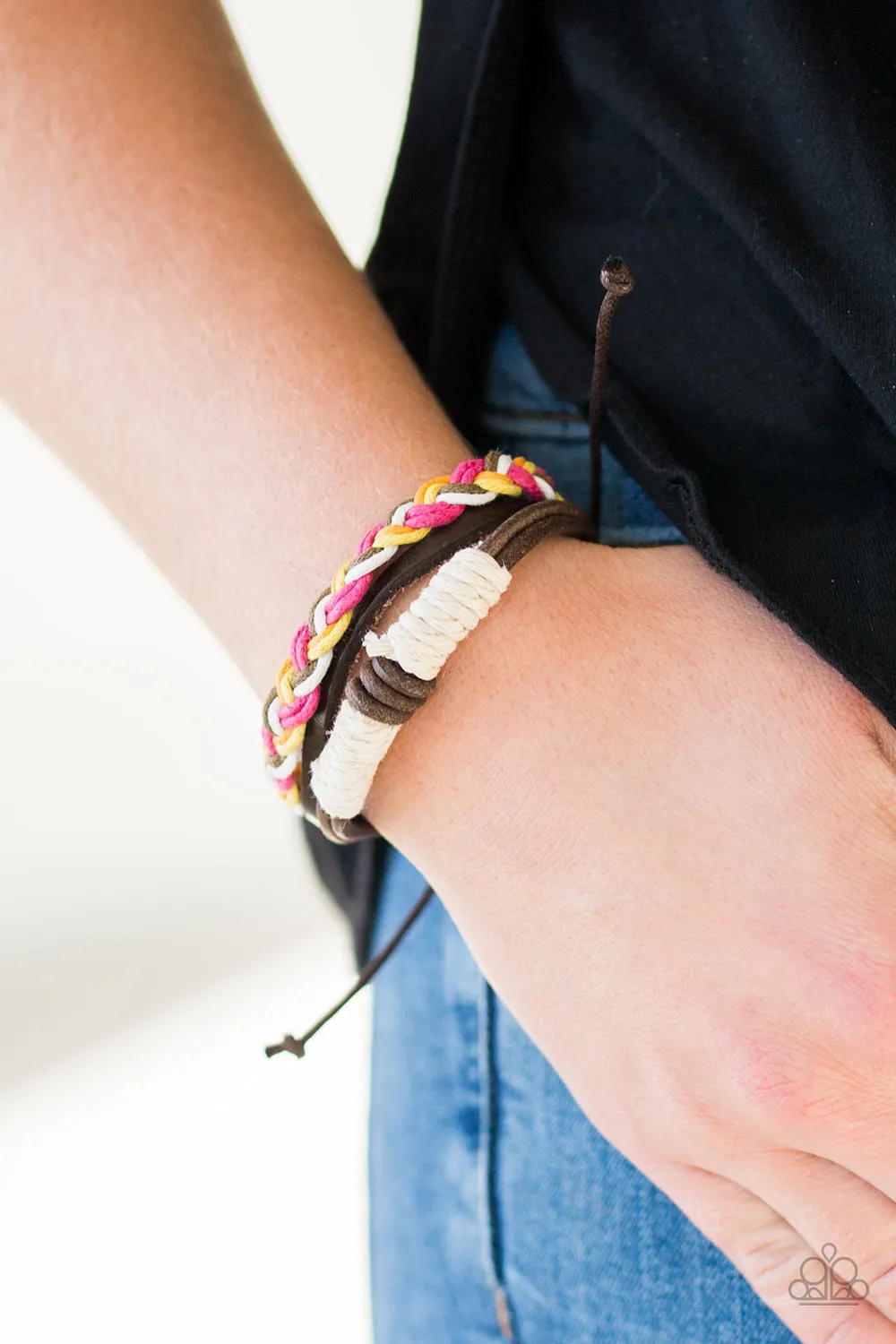 Paparazzi I Like To Hike - Multi Pink Urban Bracelet