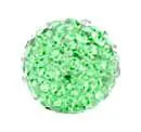 Pave Bling Bead - 14mm Peridot with 2mm Hole (1 Piece)