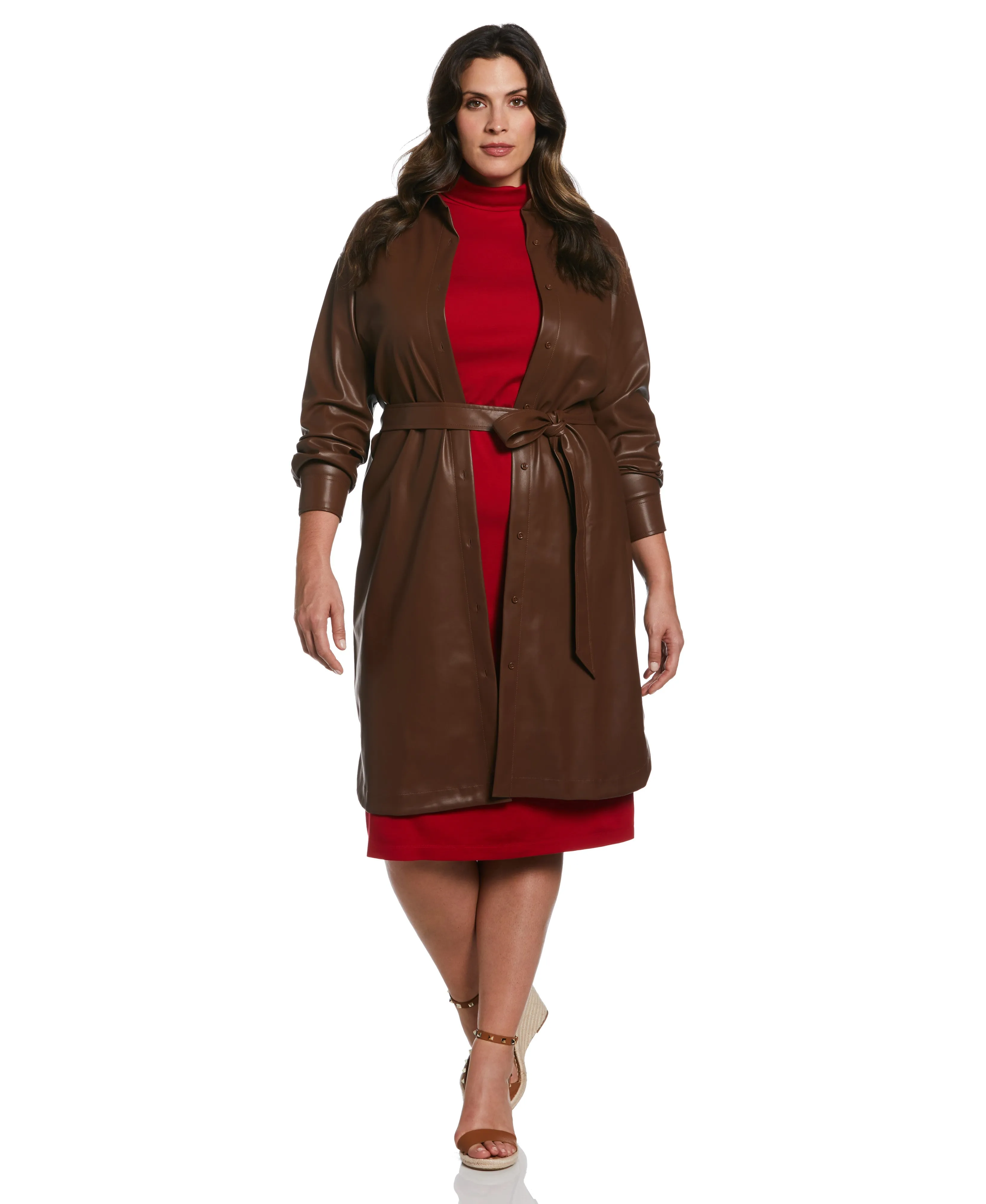 Plus Size Funnel Neck Dress