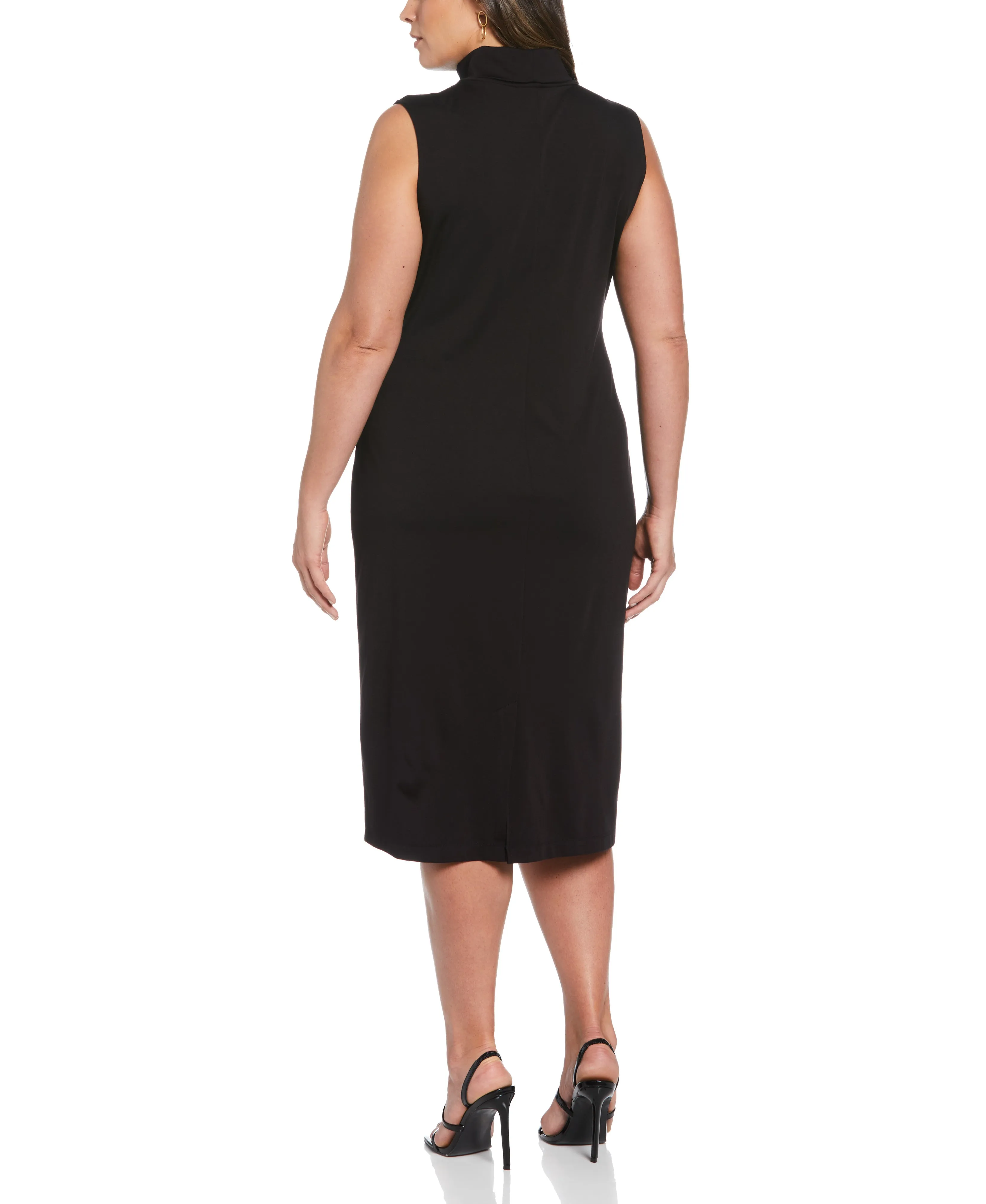 Plus Size Funnel Neck Dress