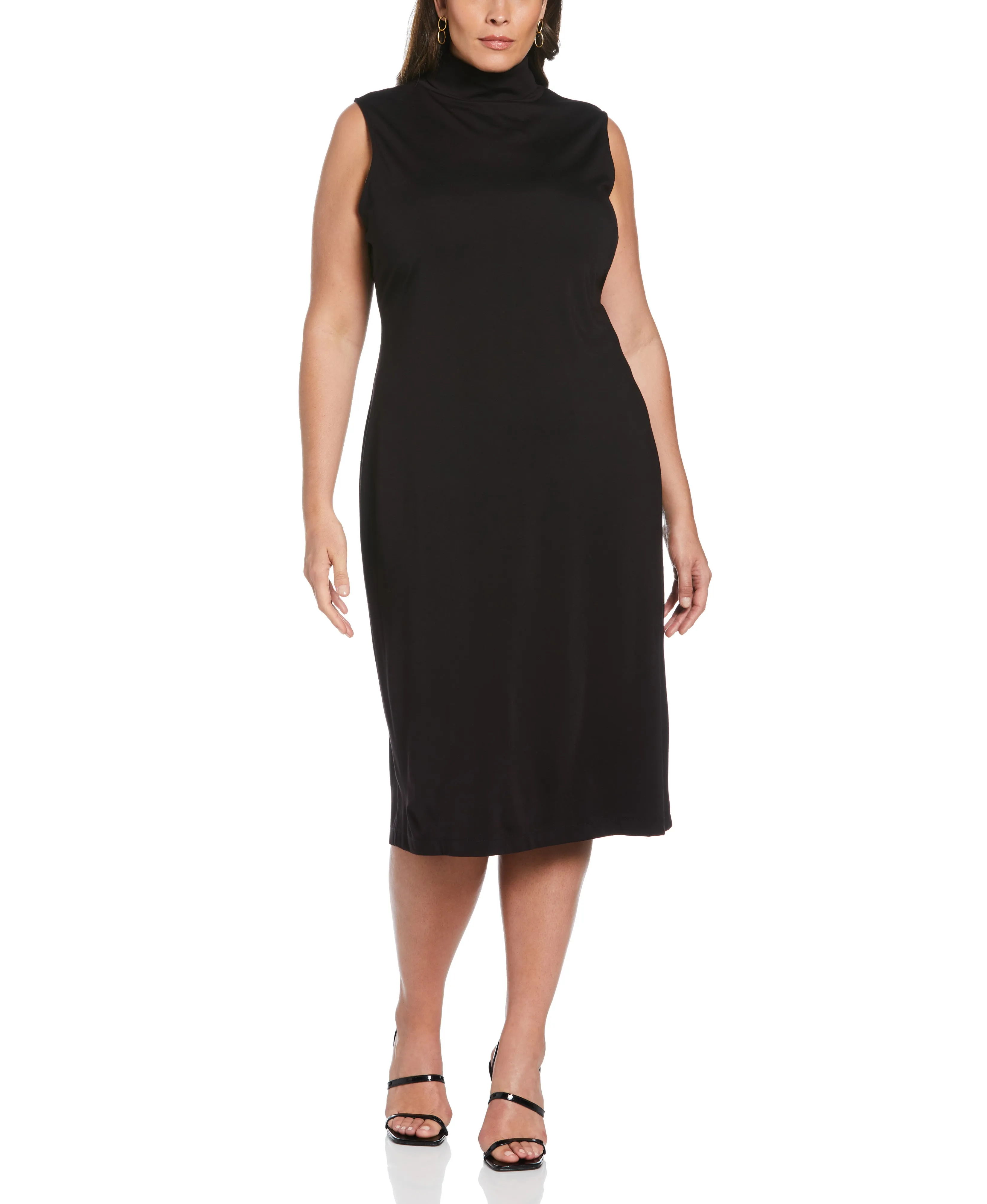 Plus Size Funnel Neck Dress