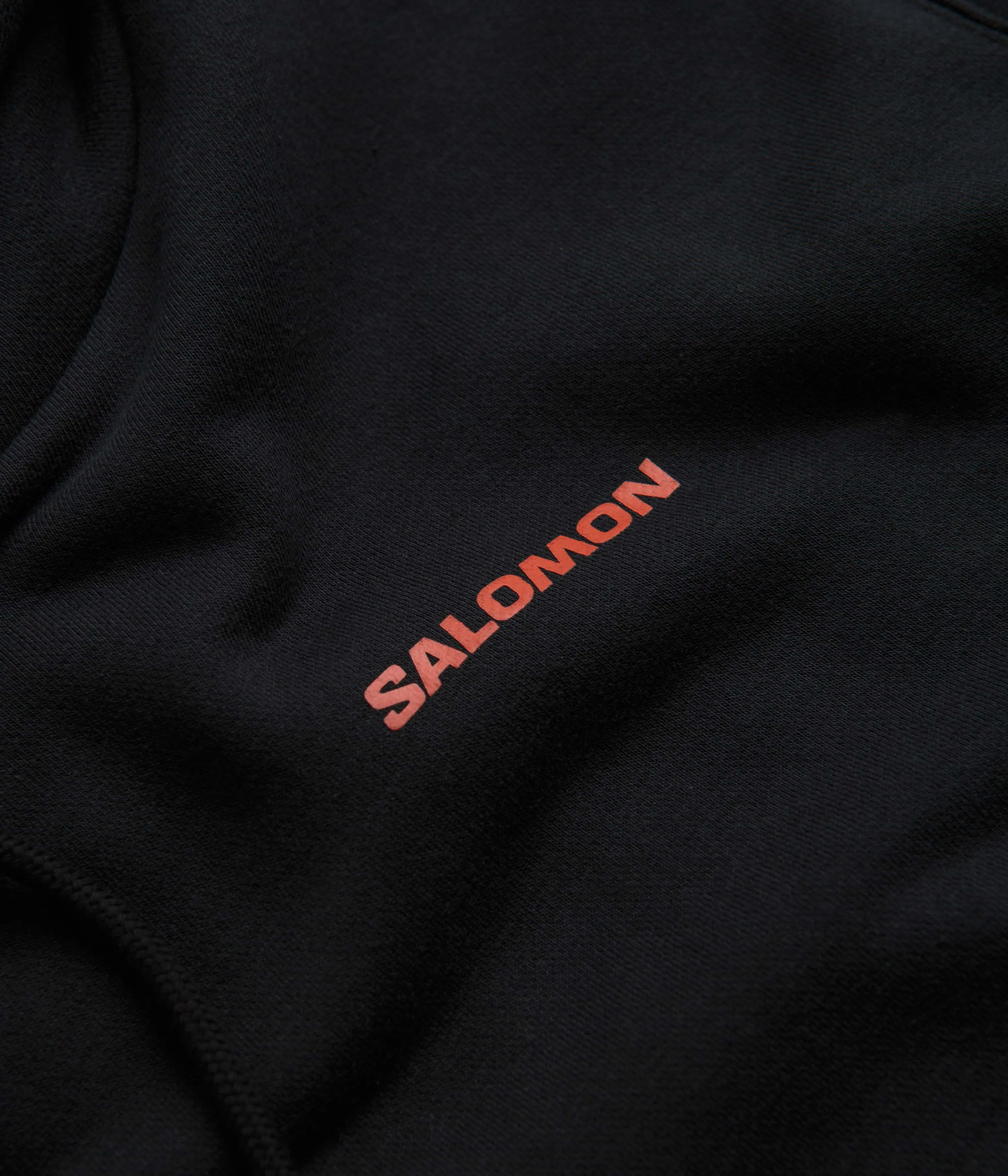 Salomon Bow Graphic Hoodie - Deep Black