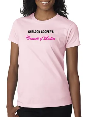 Sheldon Cooper's Council of Ladies T-shirt