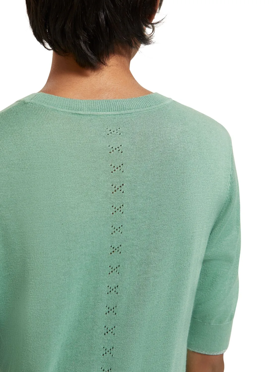 Short Sleeved Crew Neck Pullover | Frozen Mint