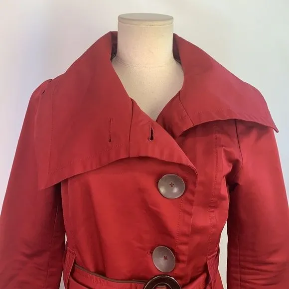 Soia &Kyo Red Trench Coat