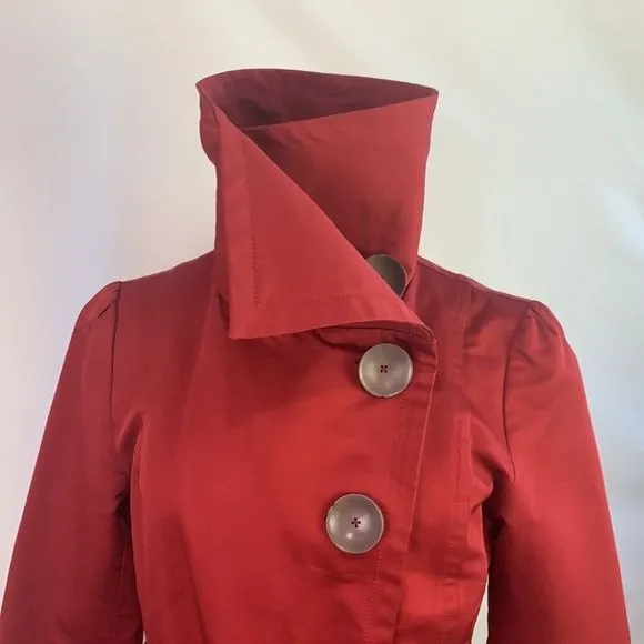 Soia &Kyo Red Trench Coat