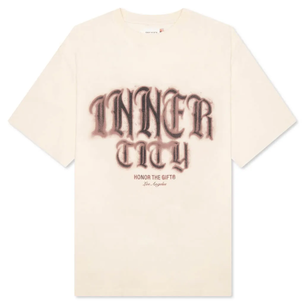 Stamp Inner City Tee - Bone