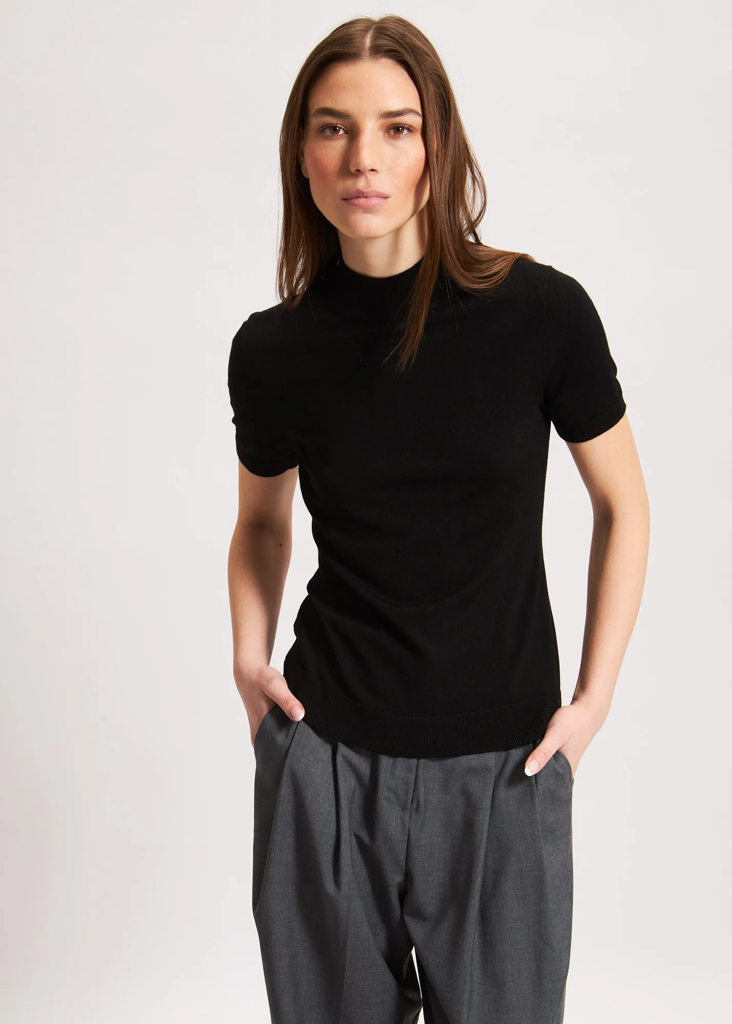 SUPERFINE MERINO MOCK NECK