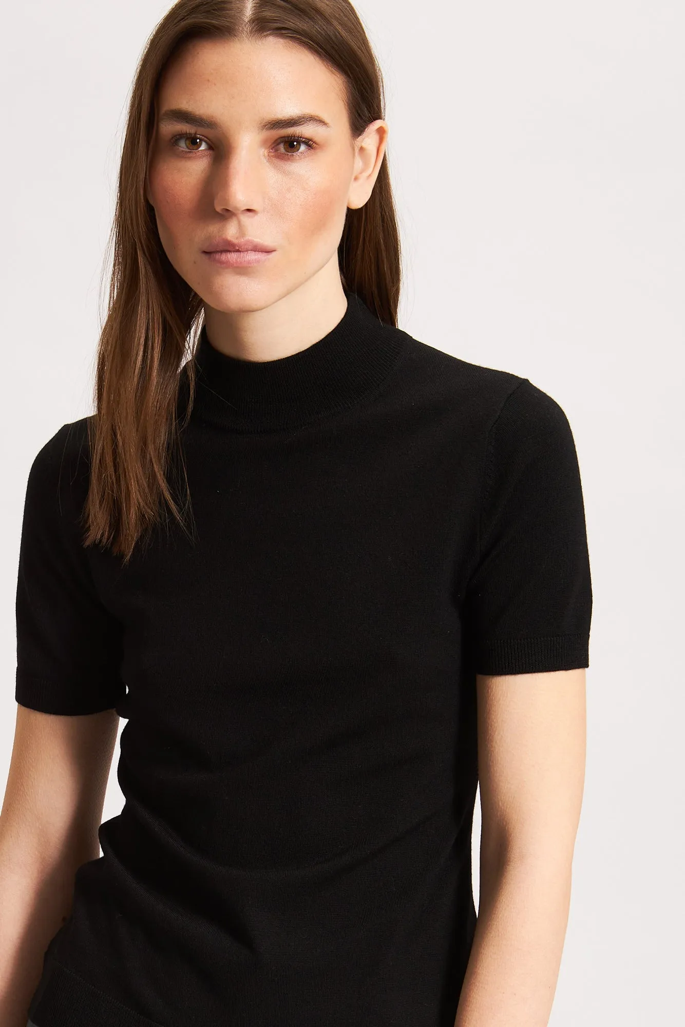 SUPERFINE MERINO MOCK NECK