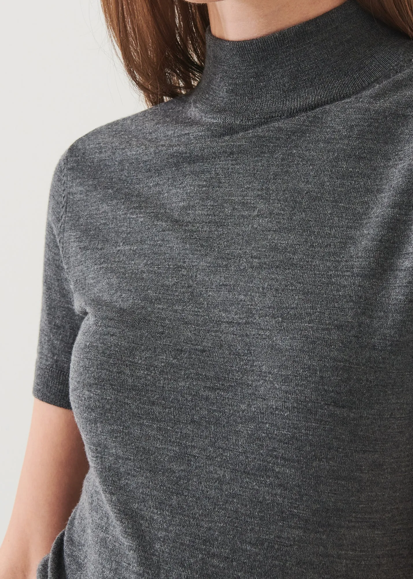 SUPERFINE MERINO MOCK NECK