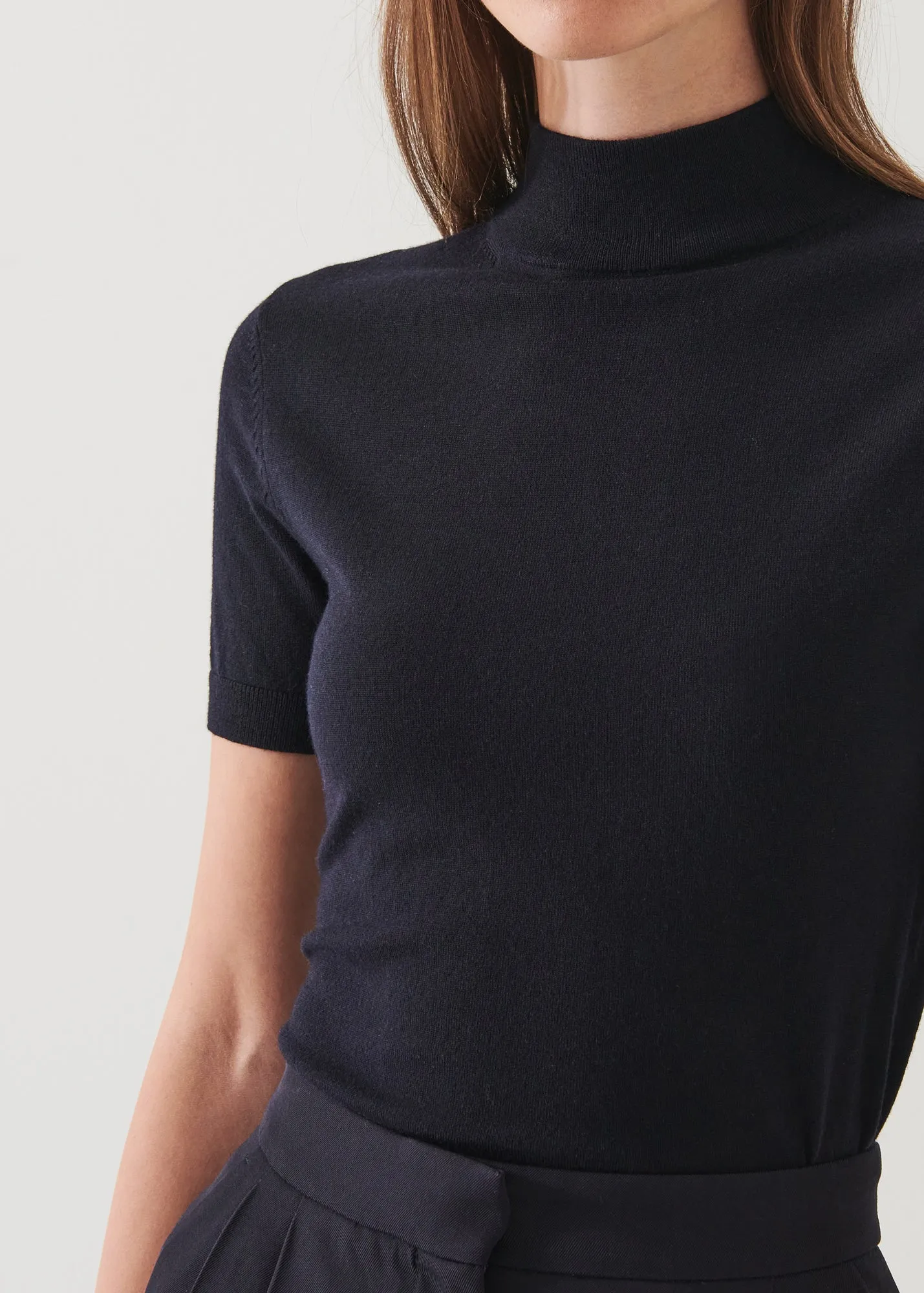 SUPERFINE MERINO MOCK NECK