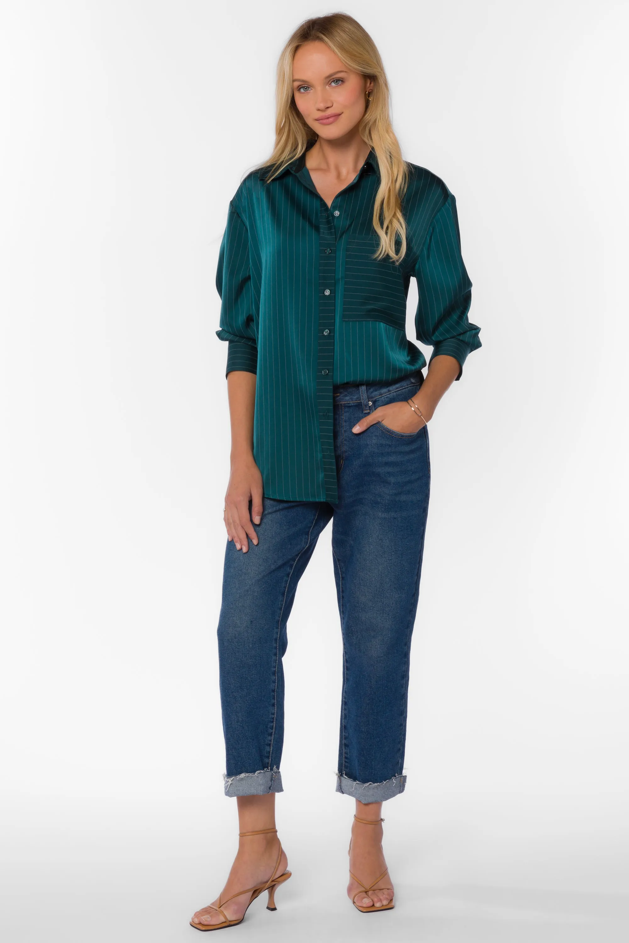 Sutton Green Stripe Shirt