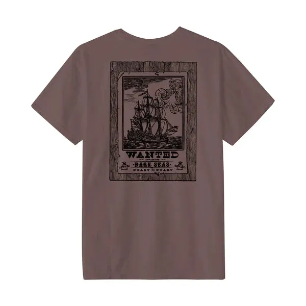 Tee-Shirt Dark Seas Wanted Pigment deep taupe