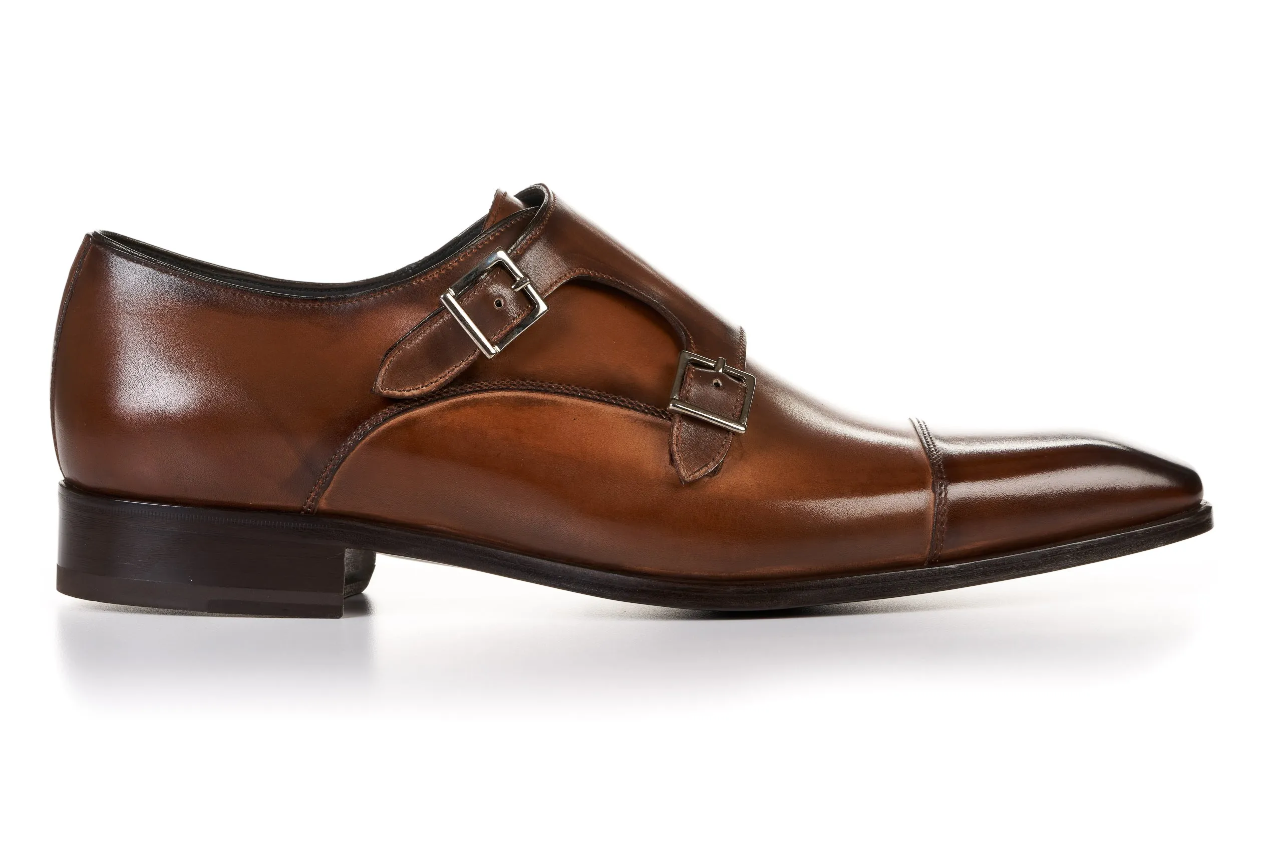 The Burton Double Monk Strap - Brown