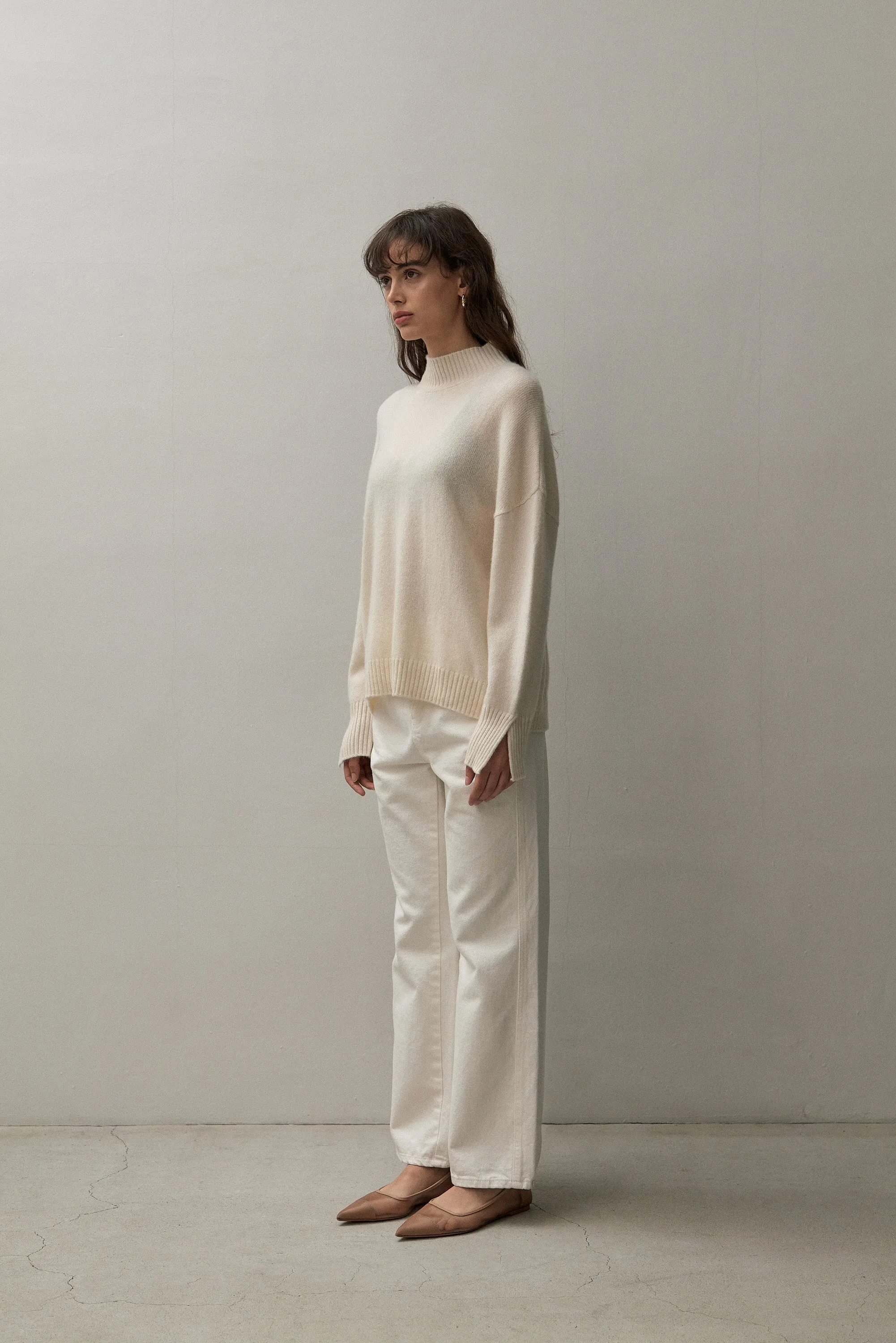 THE MOCK NECK - ECO WHITE