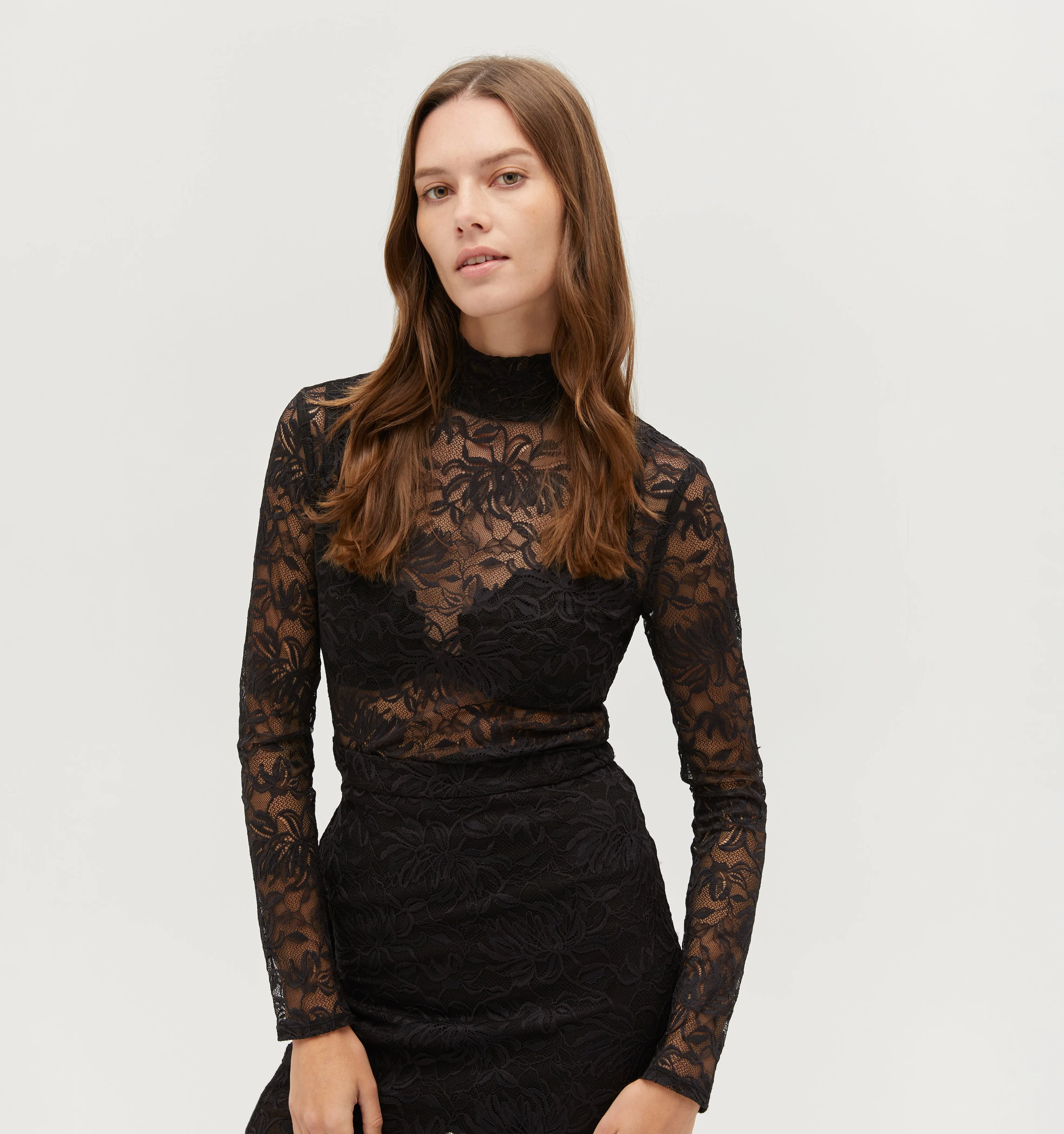 The Pia Top - Black Lace