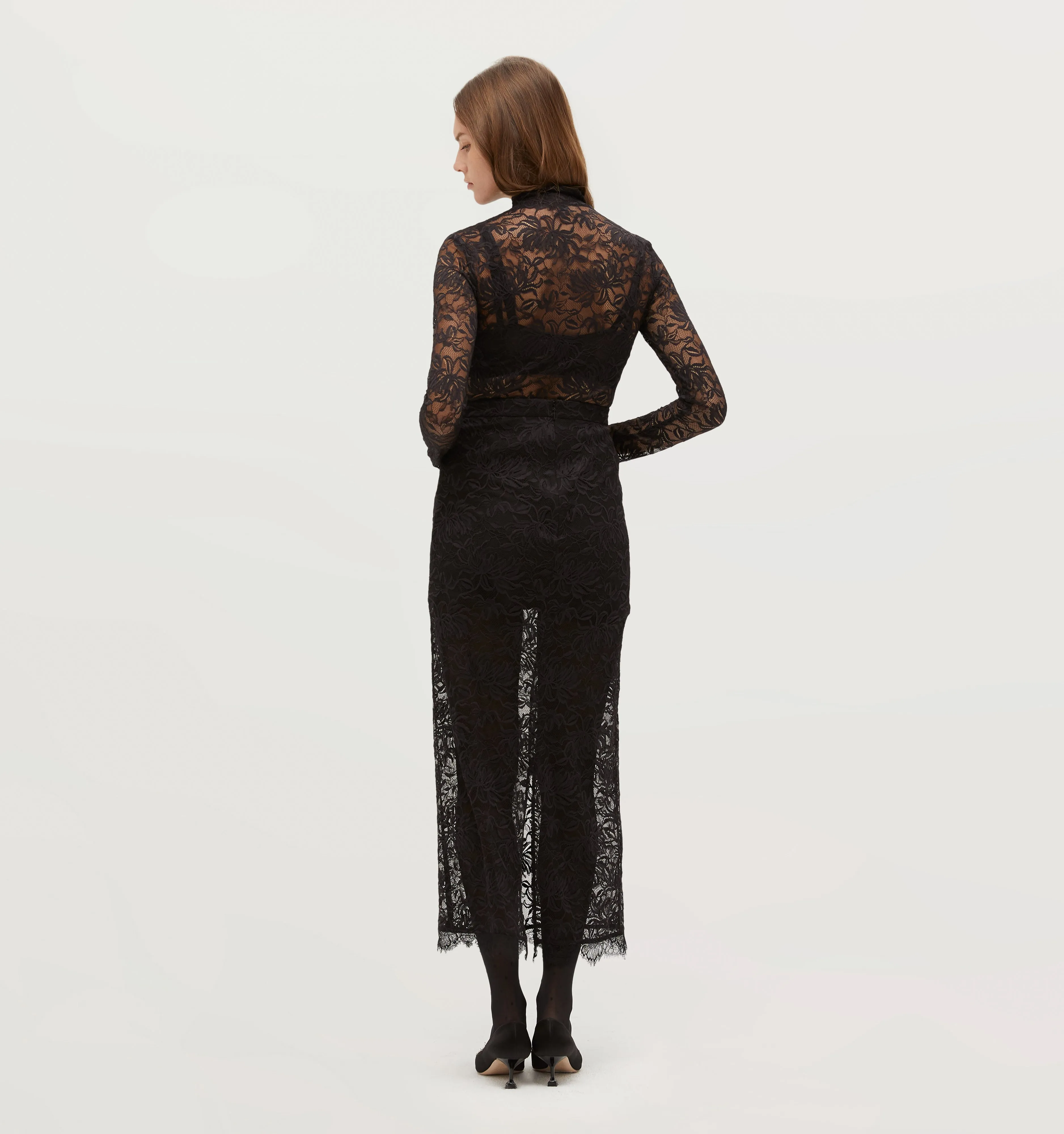 The Pia Top - Black Lace