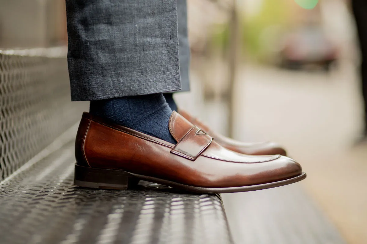 The Stewart Penny Loafer - Brown