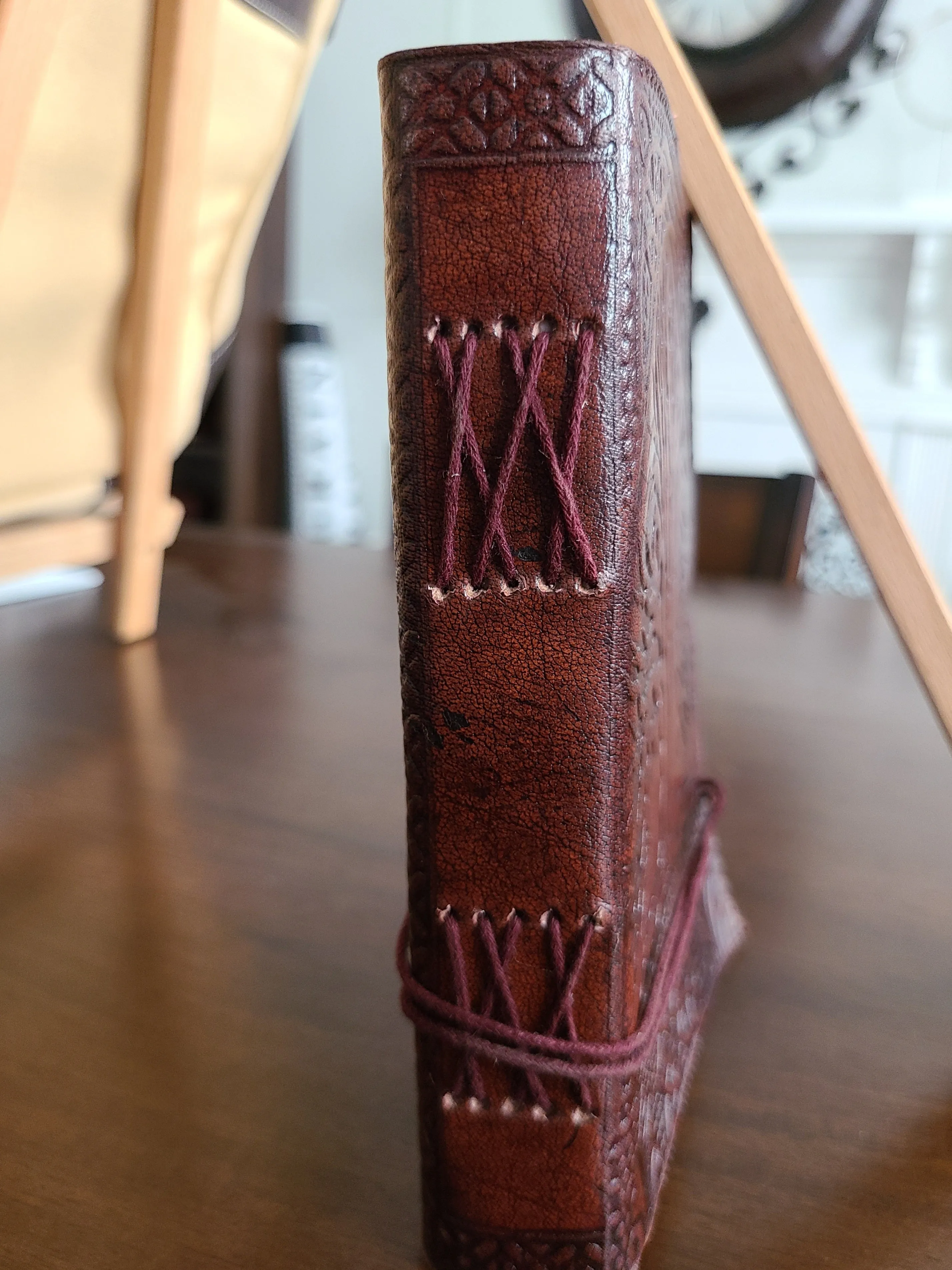 Tree Of Life Red Leather Writing Journal