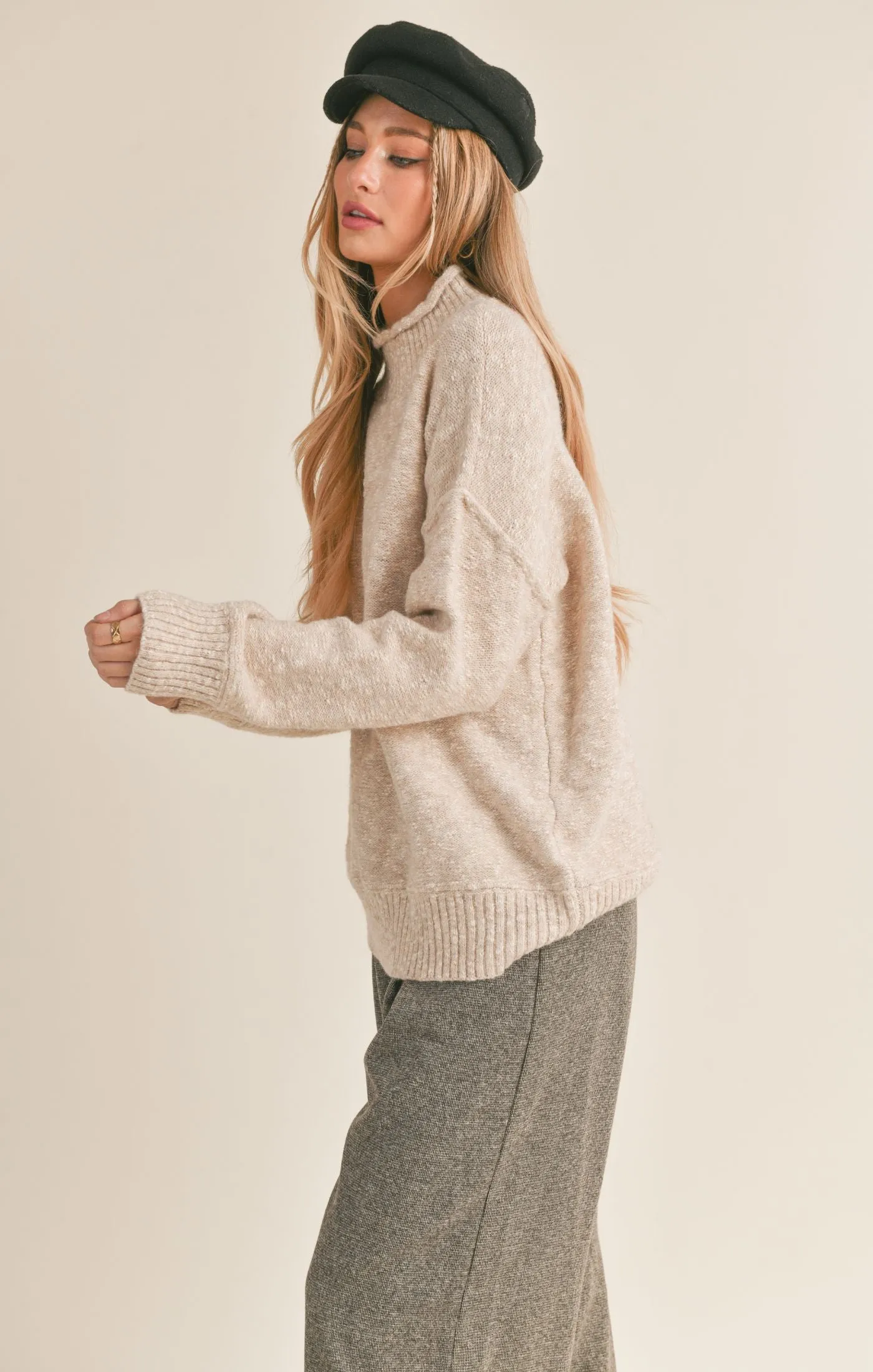 Wisteria Mock Neck Sweater