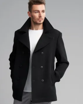 WOOL-BLEND PEA COAT