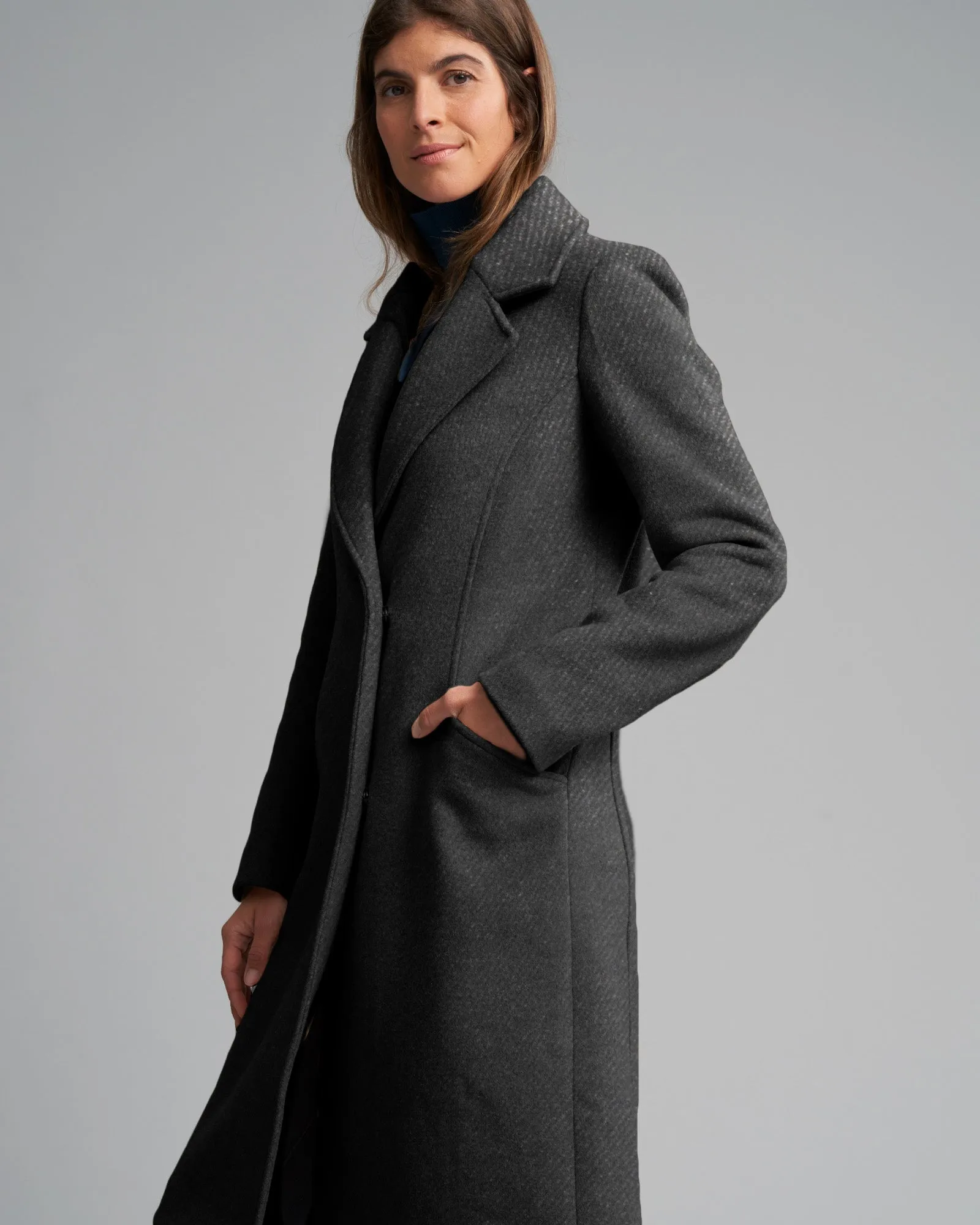 WOOL BLEND RIVERSIDE COAT