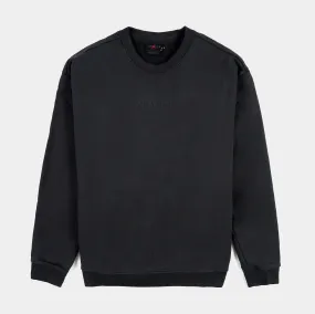 Wordmark Fleece Mens Crewneck (Black)